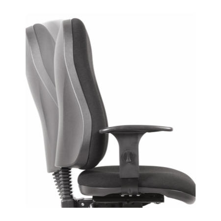 GRADE A1 - Teknik Office Ergo Comfort Black Executive Operator Chair with Arms