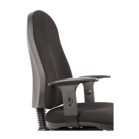GRADE A1 - Teknik Office Ergo Comfort Black Executive Operator Chair with Arms