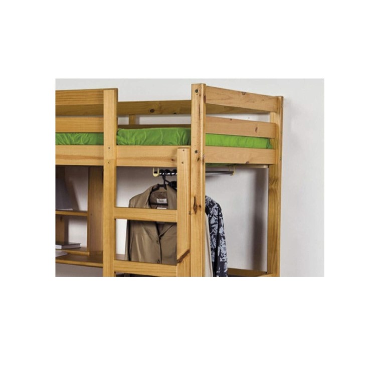 Verona Design Rimini High-Sleeper Bedroom Set in Antique Pine