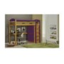 Verona Design Maximus High-Sleeper Bedroom Set in Antique Pine and Lilac