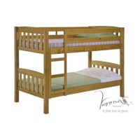 Verona Design America Solid Pine Single Bunk Bed - 90x190cm