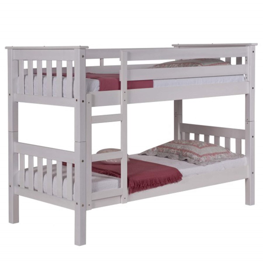 GRADE A2 - Verona Design Barcelona White Single Bunk Bed - 90x190cm