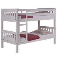Verona Design Barcelona White Small Single Bunk Bed - 75x190cm