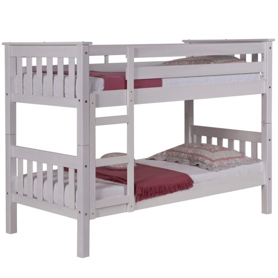 Verona Design Barcelona White Small Single Bunk Bed - 75x190cm
