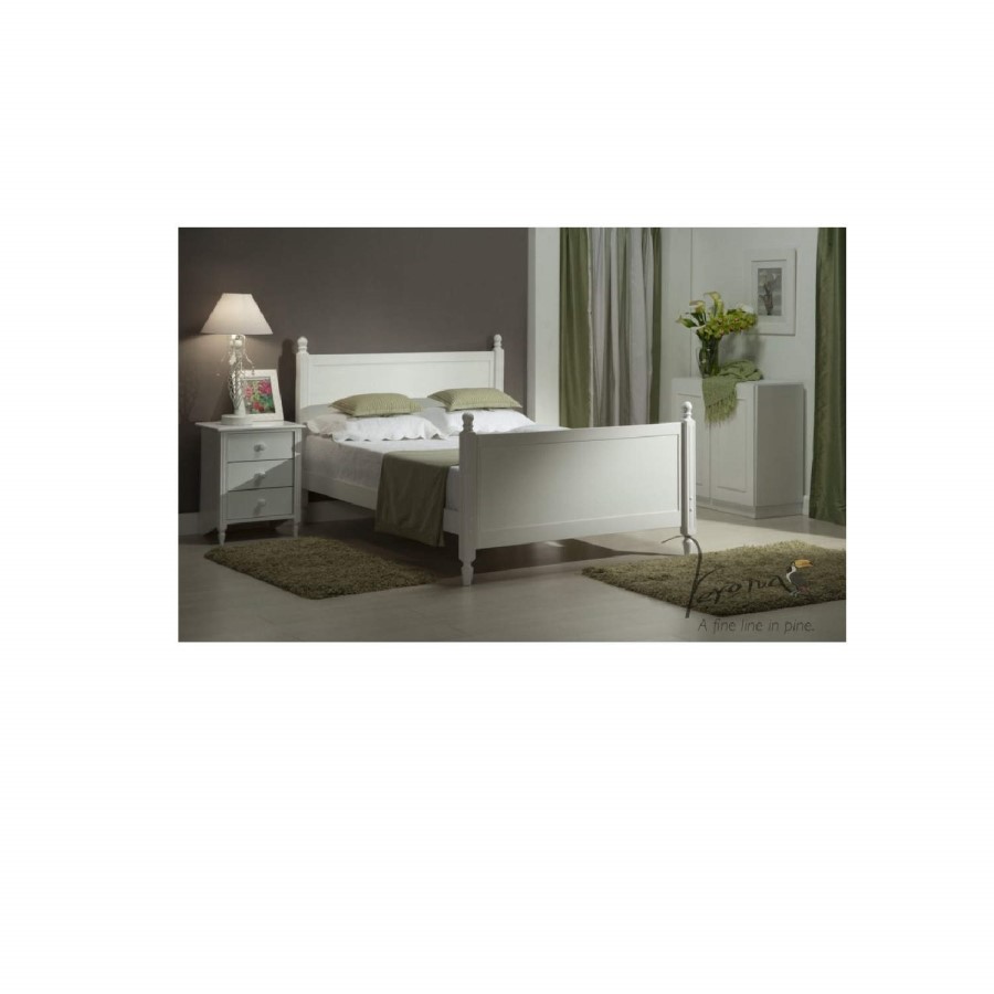 Verona Design Florence Kingsize Bed Frame in White