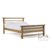 Verona Design Lecco Double Bed Frame in Antique Pine