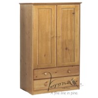 Verona Design Verona 2 Door 2 Drawer Tallboy in Antique Pine