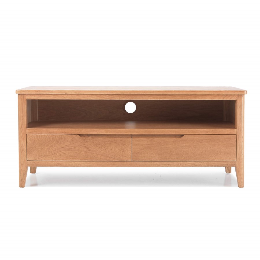 Campbell Solid Oak Plasma TV Unit