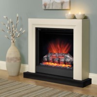 Be Modern Perthshire 31 inch Electric LED Fire with Ivory Surround 