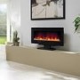 GRADE A1 - Be Modern Amari Electric Wall Mounted or Free Standing Fire in Black