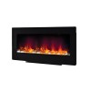 GRADE A1 - Be Modern Amari Electric Wall Mounted or Free Standing Fire in Black