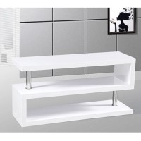 Miami TV Stand in White High Gloss