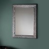 Bronte Rectangle Mirror with mosaic effect frame
