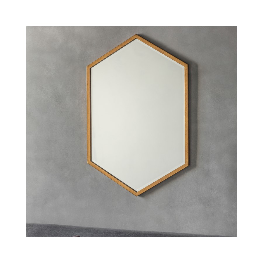 Helston Antique Gold Mirror Caspian House