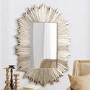 Herzfeld Rectangular Pale Gold Wall Hanging Mirror 