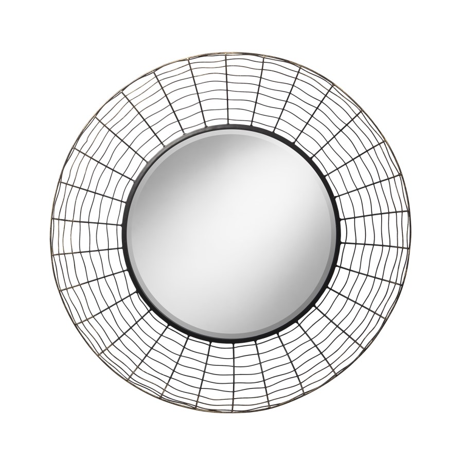 Lucia Wire Mesh Round Wall Mirror 
