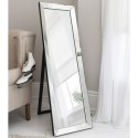 FOL100039 Luna Cheval Rectangle Mirror with Mirrored Frame - Caspian House 