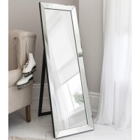 Luna Cheval Rectangle Mirror with Mirrored Frame - Caspian House 