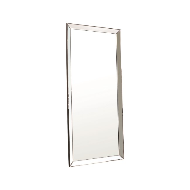 Rectangle Leaner Mirror with Mirrored Frame - Caspian House