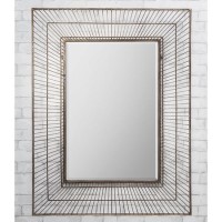 Olden Wire Mesh Rectangle Wall Mirror 