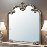 Overmantal Mirror Silver 