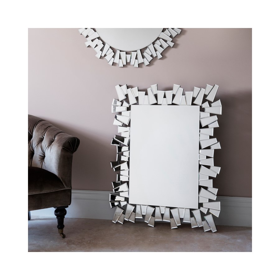 Rickman Wall Mirror With Statement Mirror Frame Detail