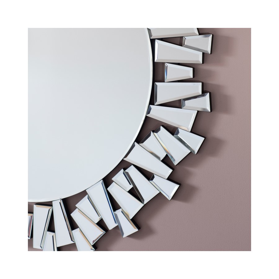 Rickman Round Wall Mirror With Statement Mirror frame