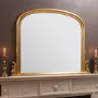 Gold Frame Overmantel Mirror