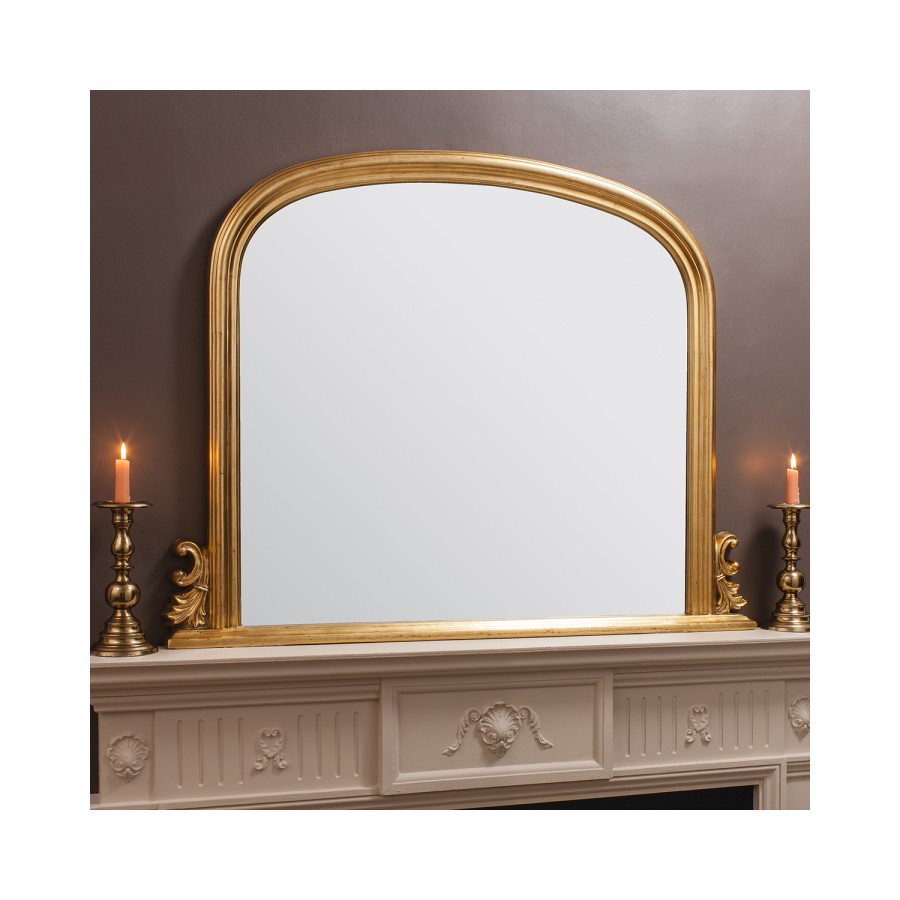 Gold Frame Overmantel Mirror