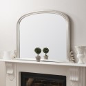 FOL100060 Silver Frame Overmantel Mirror 