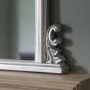 Silver Frame Overmantel Mirror 