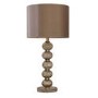 Gold Table Lamp with Bauble Base & Satin Shade - Adriana