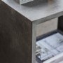 Lamp Table in Faux Concrete - Caspian House