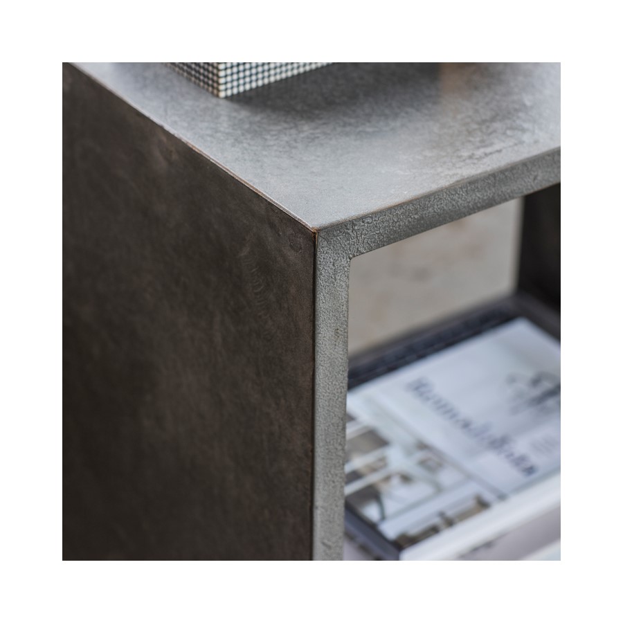Lamp Table in Faux Concrete - Caspian House