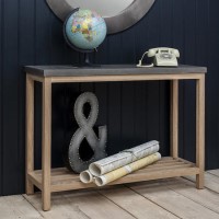 Brooklyn Console Table With Concrete Top