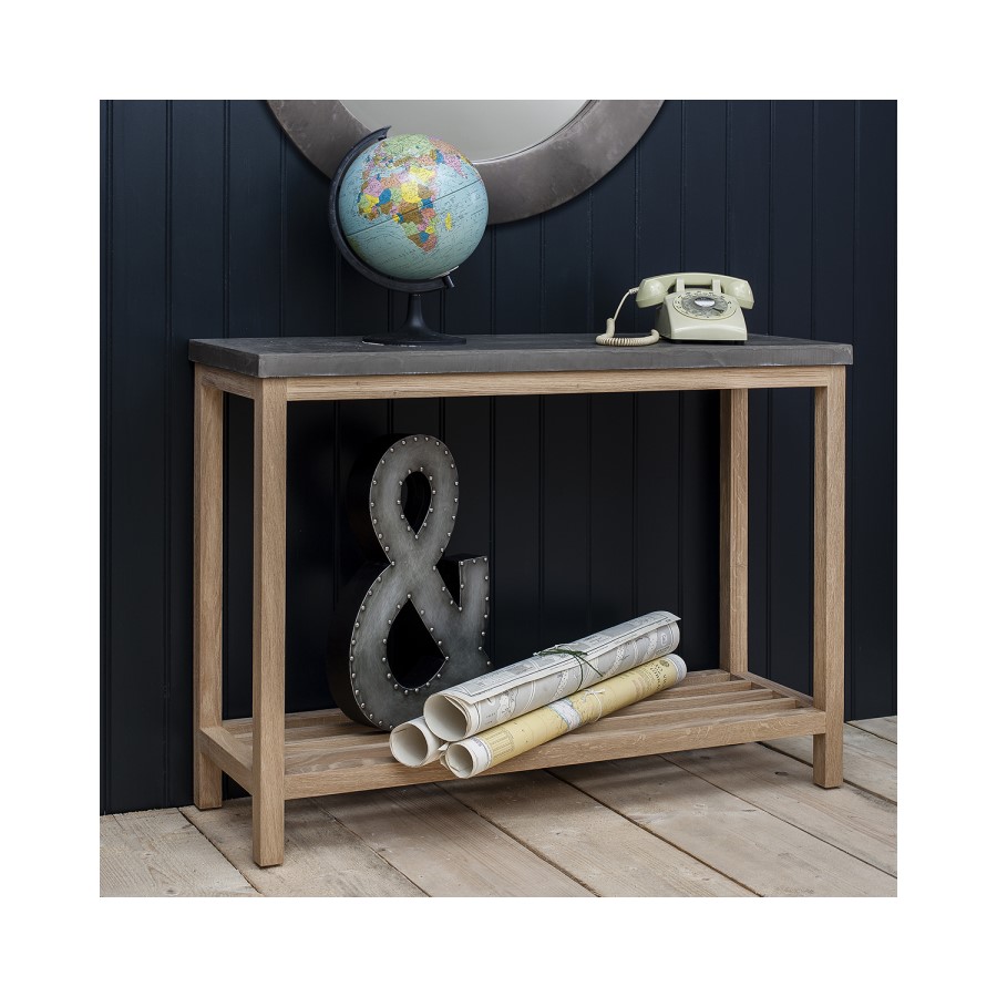 Brooklyn Console Table With Concrete Top