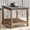 Brooklyn Large Side Table With Concrete Top