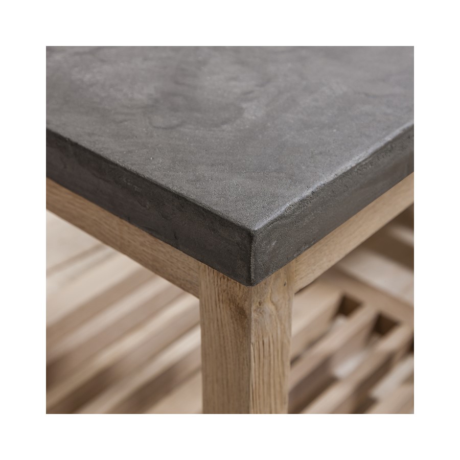 Brooklyn Large Side Table With Concrete Top