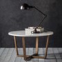 Cleo Round Coffee Table With Marble Top