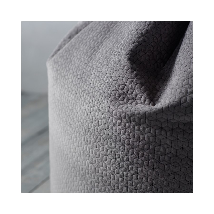Delta Bean Bag Chair in Charcoal Grey Felt Fabric