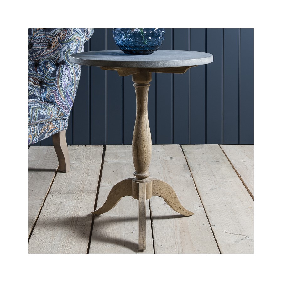 Dexter Faux Concrete Side Table 