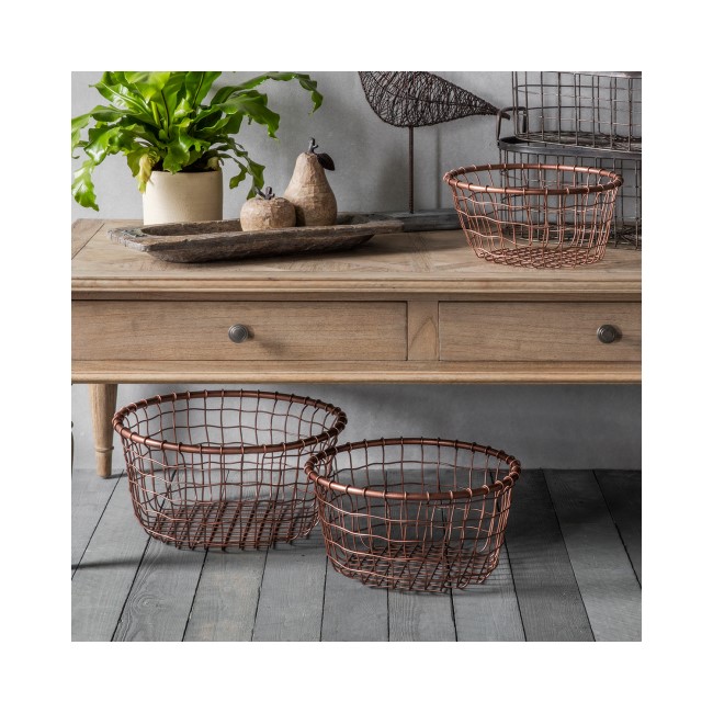 Dixon Metal Baskets Set of 3