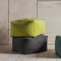 Elder Square Bean Bag in Grey