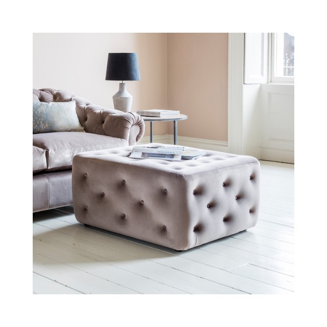 Hampton Ottoman in Brussels Taupe