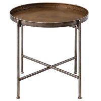 Gallery Lenox Bronze Tray Side Table 