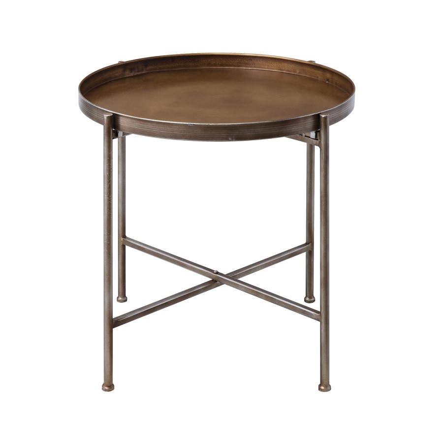 Gallery Lenox Bronze Tray Side Table 