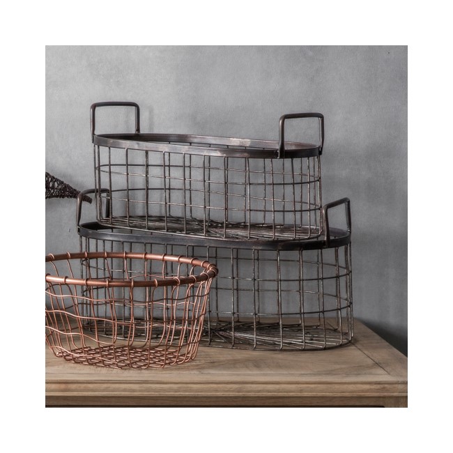 Lonnie Metal Baskets Set of 2