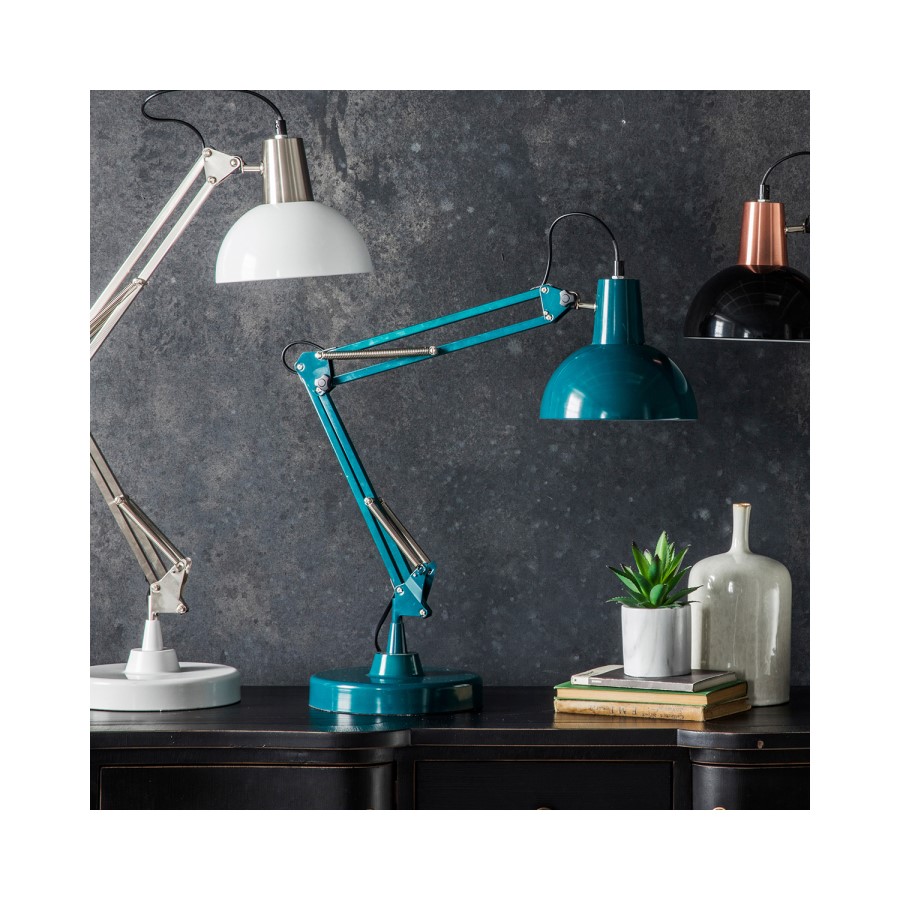 Desk Lamp in Blue Metal - Watson
