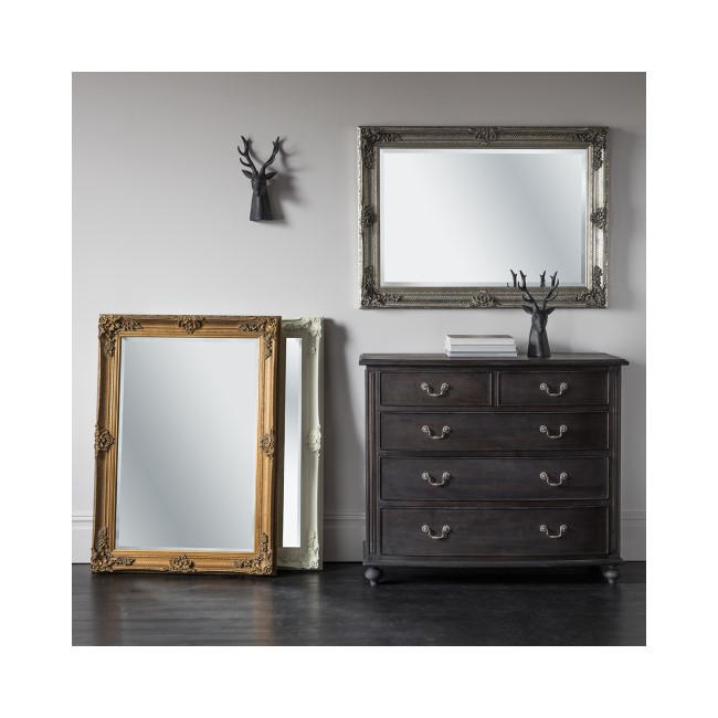 Gallery Abbey Rectangle Mirror Silver 