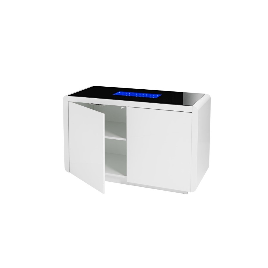 LPD Matrix White High Gloss LED 2 Door Sideboard